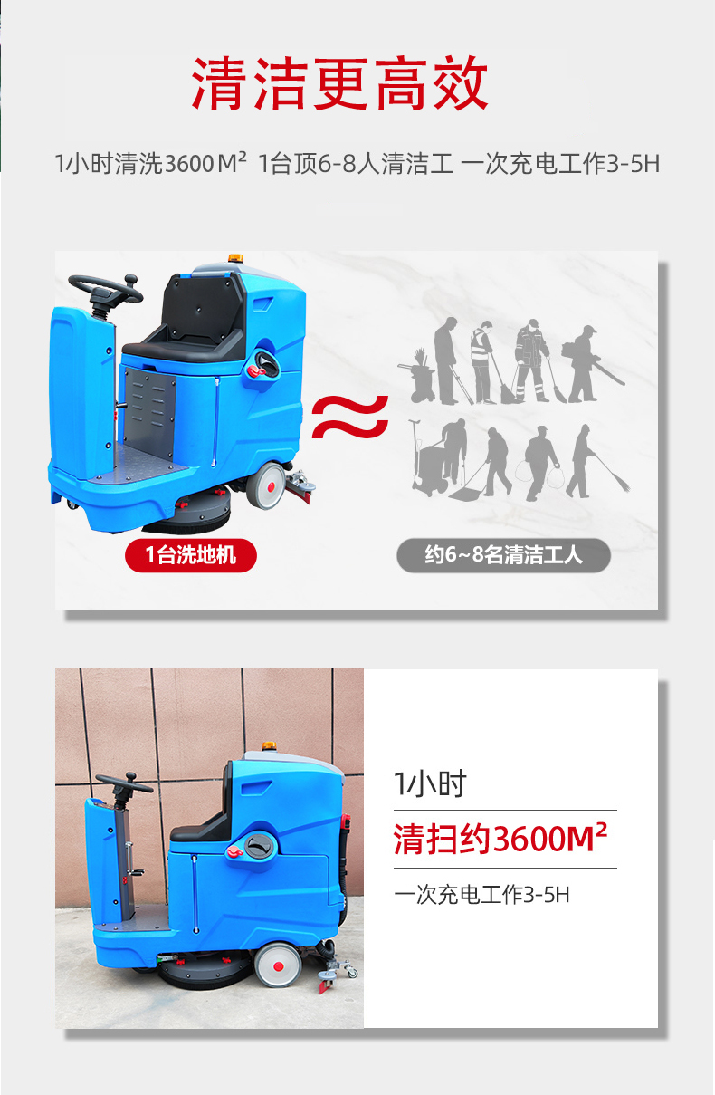绥化驾驶式洗地机更适合用在高铁站